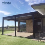 Garden Patio Furniture Kits Aluminum Pergola Shutter Modern Outdoor Furniture