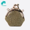 Glitter small jewellery storage coin purse fashion style metal purse frame