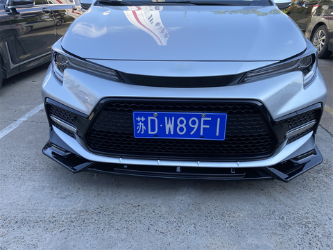 Buy Gloss Black Body Kit Front Bumper Lip For Toyota Levin-2021 Spoiler ...