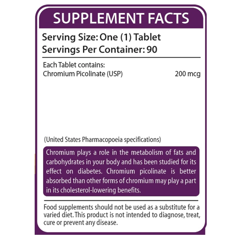 GLYZON CHROMIUM | Chromium Picolinate | Supplement for Diabetic Patients Nutrifactor Healthcare Product Diabetes Supplement