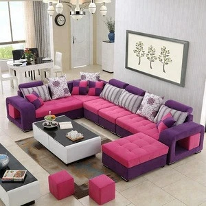 GN109 fabric U shaped sectional sofa,living room sofa set, wholesale price