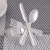 Import Gold and SIlver Elegant Fork Knife Spoon Set Wedding Napkin Ring Wholesale Home Table Napkin Rings For Wedding Party Decoration from China
