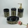 Gold colorful Ceramic bathroom accessories set