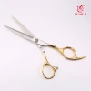 Gold Handle 6 Inch Professional Hair Scissors for Salon Hairdressing Use