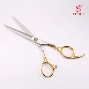 Gold Handle 6 Inch Professional Hair Scissors for Salon Hairdressing Use