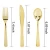 Import Gold Plastic Silverware Set, Heavyweight Gold Cutlery, Disposable Gold Flatware sets. Golden utensils for wedding 300pieces from China