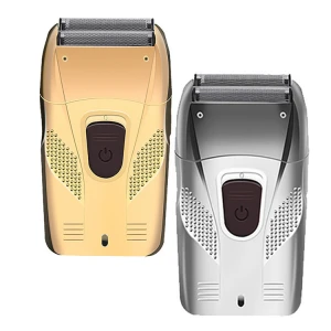 Gold Silver Men USB Rechargeable Electric Shaver Electric Shaving Beard Machine Razor