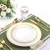 Import Gold Trim and White Elegant Plastic Plates for Parties and Wedding from China