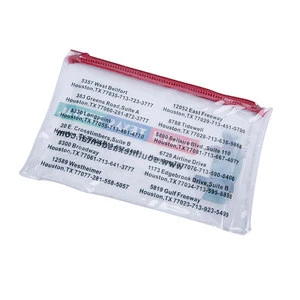 Good Quality Custom Clear Colorful Pen Pvc Pencil Bags With Zipper