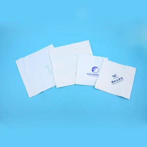 Good quality soft folded square paper table napkin with logo