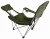 Import Green color high quality folding camping beach chair with footrest from China