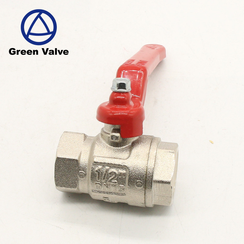 Buy Green Valve 1 2inch Nickel Plated Cw617n Brass Ball Valve With 