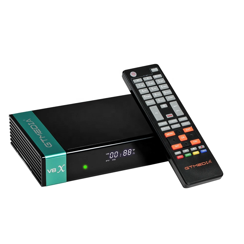 GTMEDIA V8X DVB S2 S2X Digital Satellite TV Receiver With CA Smart Card Slot Support BISS auto roll powervu biss key STB Freesat