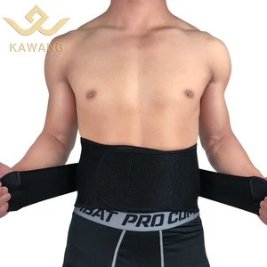 Gym adjustable neoprene back waist support brace belt for men
