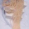 Haiyang perlas de agua dulce aaa pearl beads round freshwater pearls 3mm