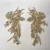 Import Handmade beaded crystal rhinestone applique sew/iron on bridal embroidery textile patches from China