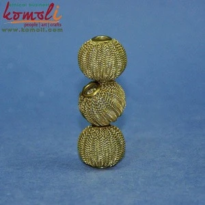 Handmade metal wire bead of Custom Shape & Size for Jewellery Making Mesh Wire Balls Beads Handmade Custom Bead wire bracelet