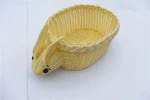 Handmade natural wicker basket with 100% new PP rabbit rattan storage basket, cosmetic storage box, fruit snack rack