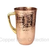 Handmade 100% Pure Copper Water Pitcher Customizable Ayurveda Glass Drinkware at Wholesale Price Hand Carved Metal Pot