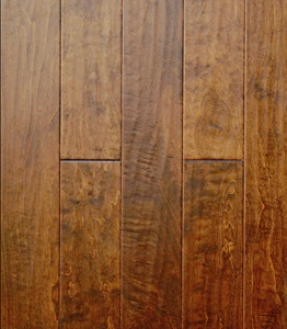 Handscraped Stained UV lacquer Birch Engineered hardwood Flooring