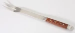 HCM707 BBQ gril wooden handle 3pcs BBQ tool set
