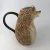 Import hedgehog big animal decorative ceramic hot water kettle milk pitcher jug with handle from China
