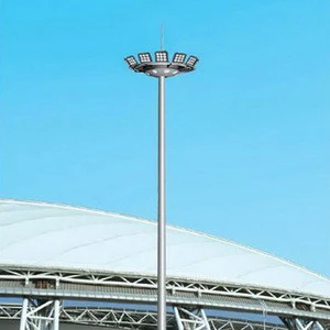 High mast light tower mast galvanized steel tubular pole Lamp poles