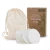 Import High-quality bamboo cotton reusable makeup removal pad washable 2 layers bamboo fiber facial cleaning pad from China