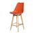 Import High quality bar stool with upholstered seat pp plastic seat silla design cafe office dinning living room furniture from China