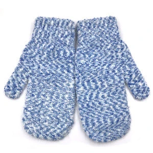 High quality bigger thick fingerless mittens knit cotton gloves