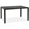 High Quality cheap Modern Design Dining Room furniture 8mm black tempered glass Dining Table set