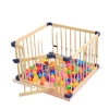 High quality children indoor play yard safety Wooden kids folding fence baby playpen