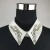 Import High quality elegant Half sleeve decorative feather flower Claw rhinestone Neckline trim from China