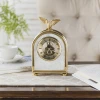 High quality fashion square classic creative luxury small office table clock