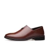 High quality genuine business formal dress leather men shoes