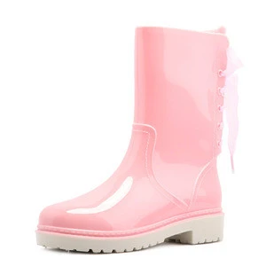 High quality Lace Lacing Monogram Personalized Rain Boots