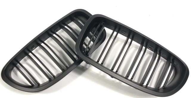 High-quality Manufacturers Use Matte Black Double-slat Car Front Grill Bumper