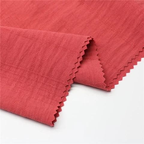 High Quality 100% Polyester Fabrics Plain Dyeing CEY Novel JQD Woven Fabric