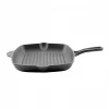 High Quality Pre-seasoned die cast iron skillet & fry pan bbq Grill Pan