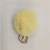 Import High quality real rex rabbit plush fur keychain ball with 8cm dia from China