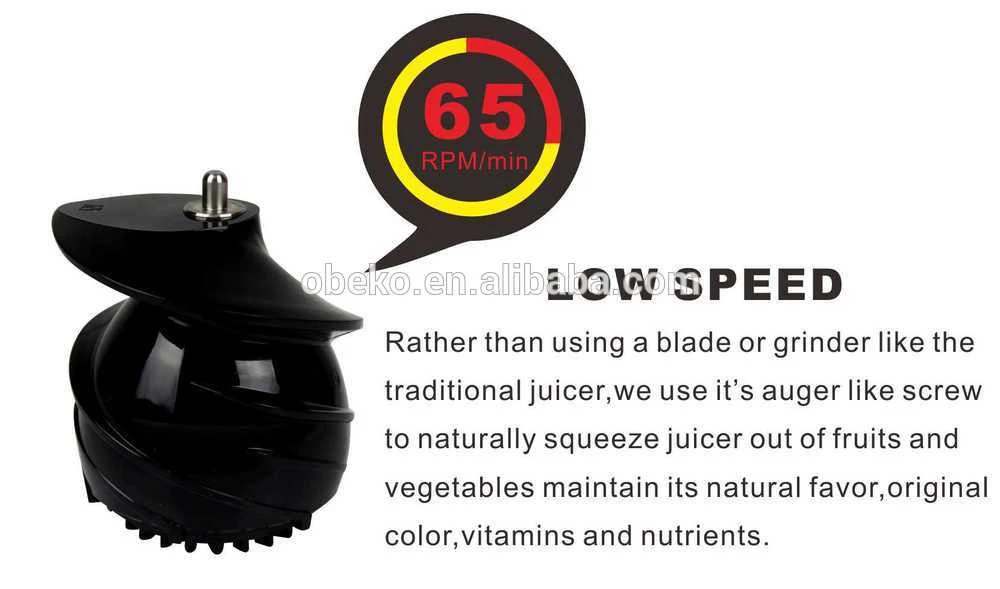 High quality Slow juicer AJE328 with slow speed and high juice rate