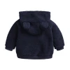 High quality winter new childrens girls back two color  hoodie fleece thick boy and girl baby winter coat