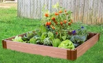 High quality WPC Raised Garden Bed 4inch x 4inch x 5.5inch - 1inch profile