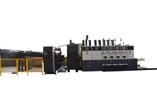 High Speed Flexo Printer Slotter Die Cutter in Line Folder Gluer Machine