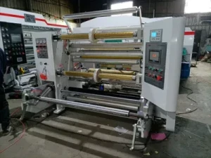 High Speed Slitting Rewinding Machine for Surface Rolling Double Wind Shaft Automatic Plastic Film Slitting Winder Machine