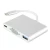 Import High Speed USB 3.1 Type C TO VGA +USB 3.0+Type C adapter cable docking with Metal Aluminum Case from China