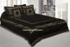 Hippie Silk Embroidery Bed Cover Bohemian Bedspread With Pillow Cover