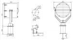 hj-marine ship  boat searchlight IP56 Marine Search Spot Light CTG3 Applied to large area illuminant 1000w