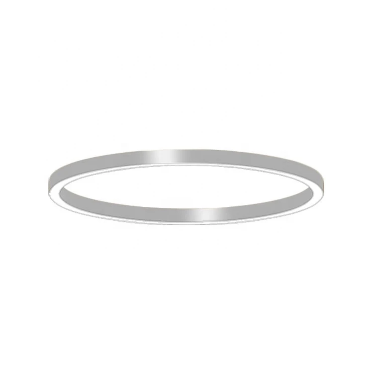 HLINEAR LC4080-2440mm Gold/Silver Led Linear Ceiling Light Round Ring Circular Shape Modern Chandelier Lighting
