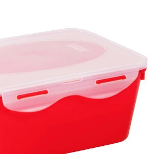Home appliances kitchen clip lock food storage container with durable product 5000ml